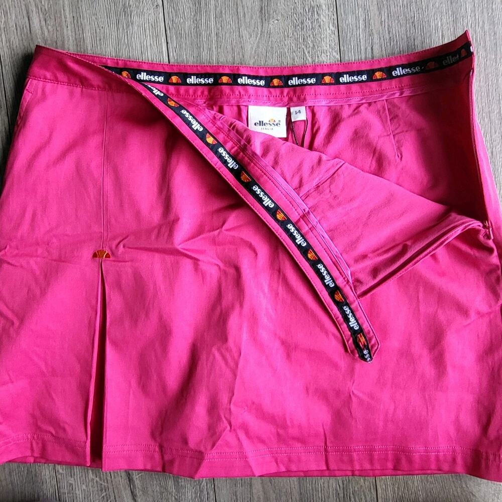 Vintage Ellesse Italia Skort - Hot Pink - Women's Size 14 -Tennis/Golf Y2K Style